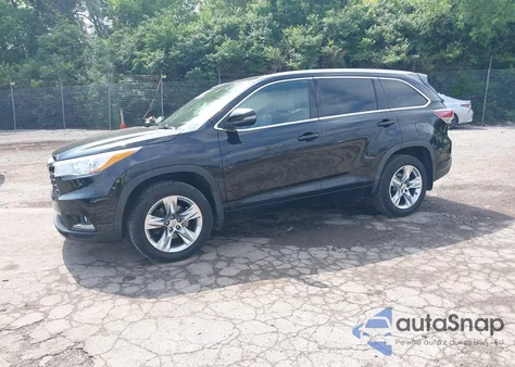 2015 Toyota Highlander Limited V6 из США, поврежденный, VIN 5TDDKRFH3FS081529